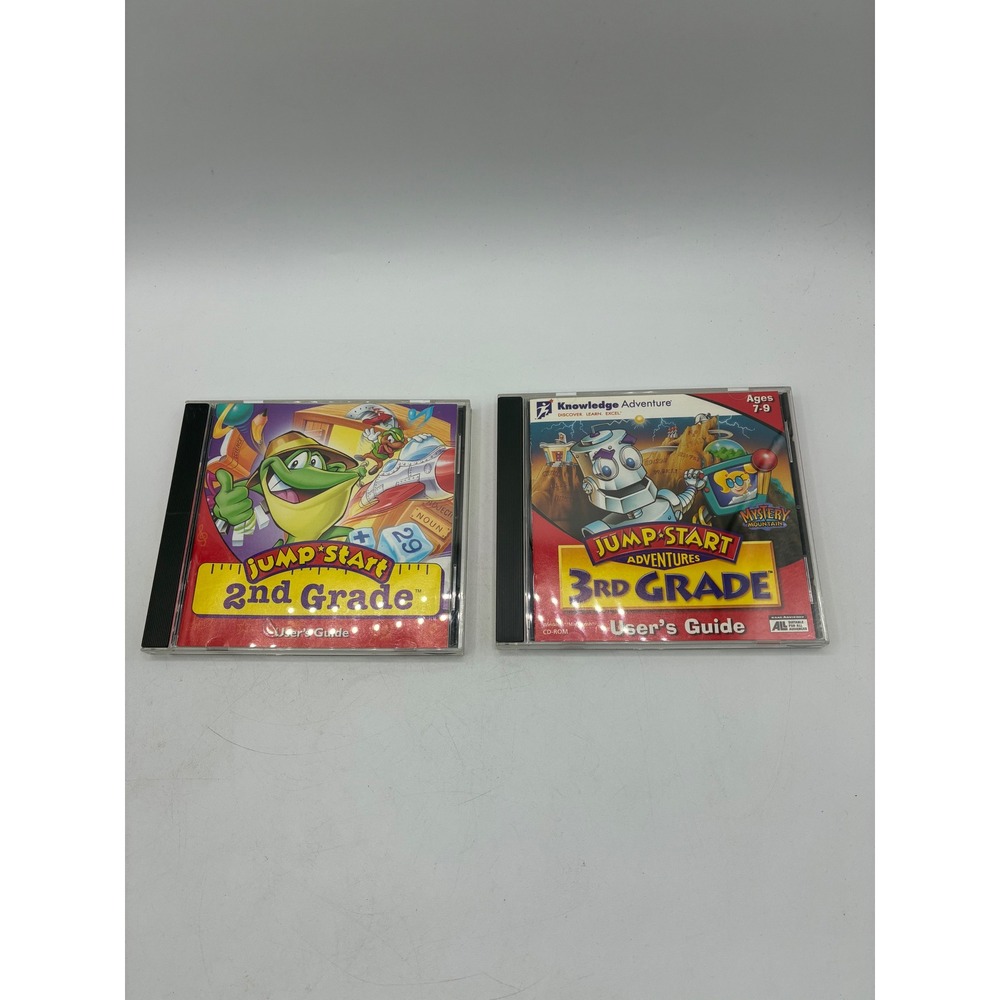 JumpStart 2nd Grade & 3rd Grade Mystery Mountain PC CD-ROM Vintage Software Lot